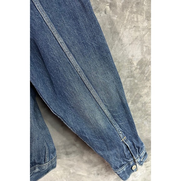 Levis Mens Blue Denim Trucker Jean Jacket sz 5XL (15880) - Picture 6 of 11